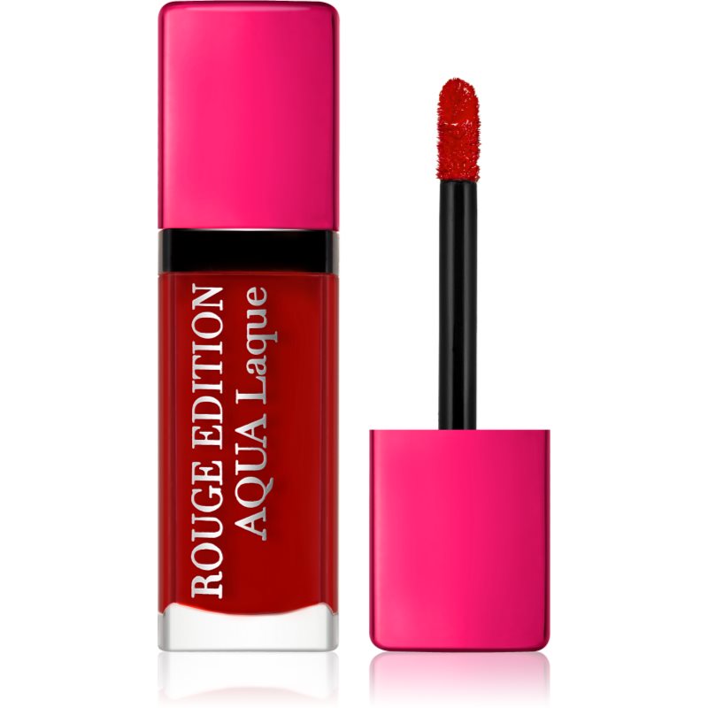 

Bourjois Rouge Edition Aqua Laque зволожуюча помада з блиском відтінок 07 Fuchsia Perche