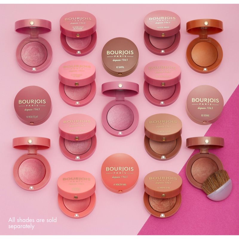 Bourjois Little Round Pot Blush tvářenka odstín 54 Rose Frisson 2.5 g