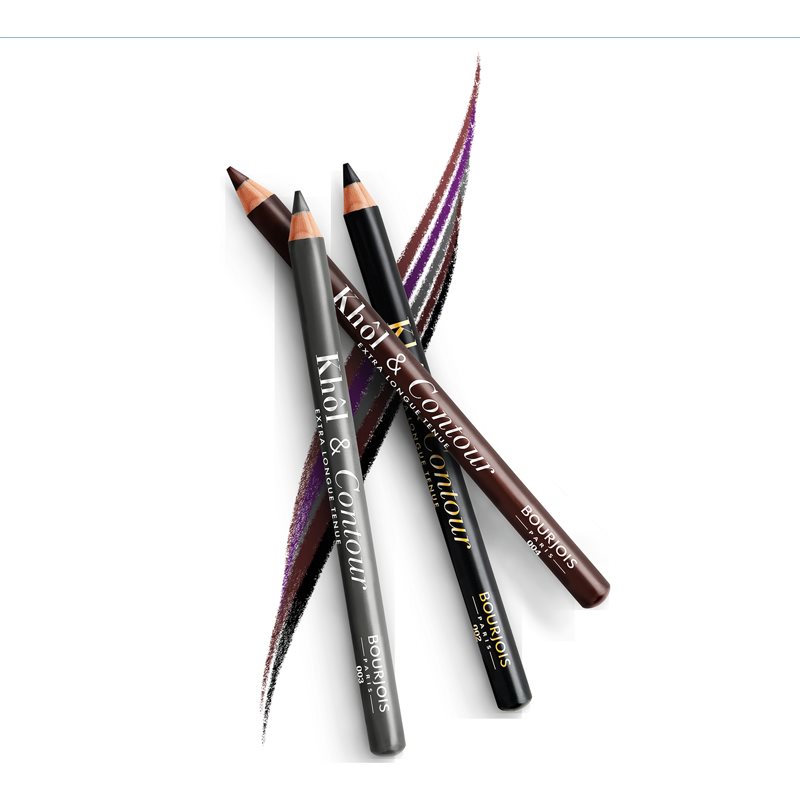 Bourjois Khôl & Contour Extra Longue Tenue стійкий олівець для очей відтінок 002 Ultra Black 1.2 гр