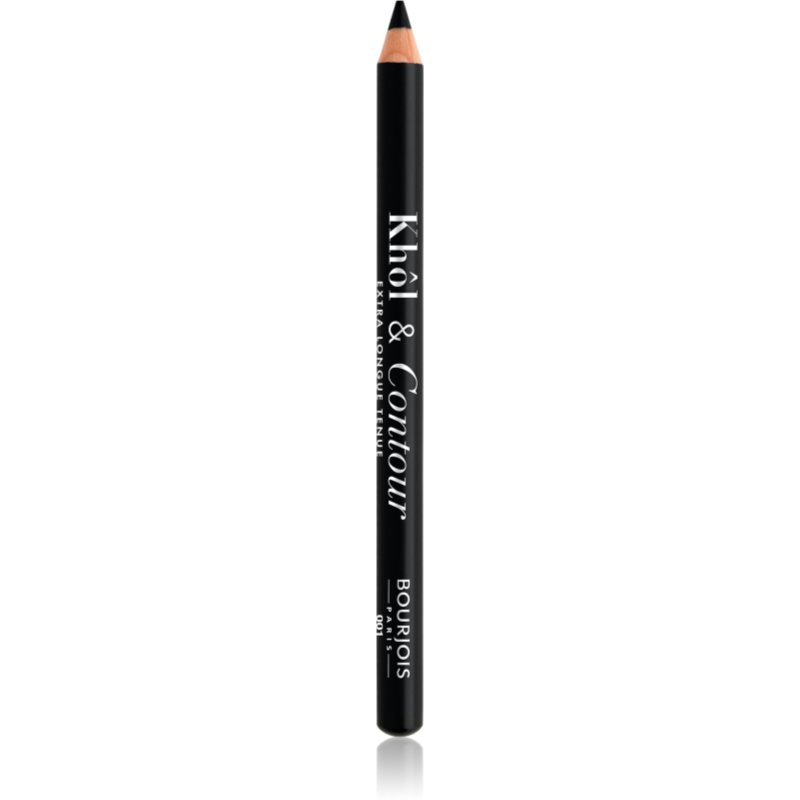 Bourjois Khôl & Contour Extra Longue Tenue стійкий олівець для очей з точилкою відтінок 001 Noir-issime 1,2 гр