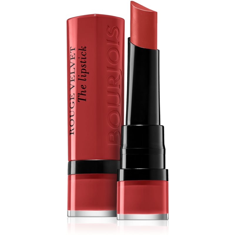 BOURJOIS Paris Rouge Velvet The Lipstick 2,4 g rúž pre ženy 05 Brique-A-Brac