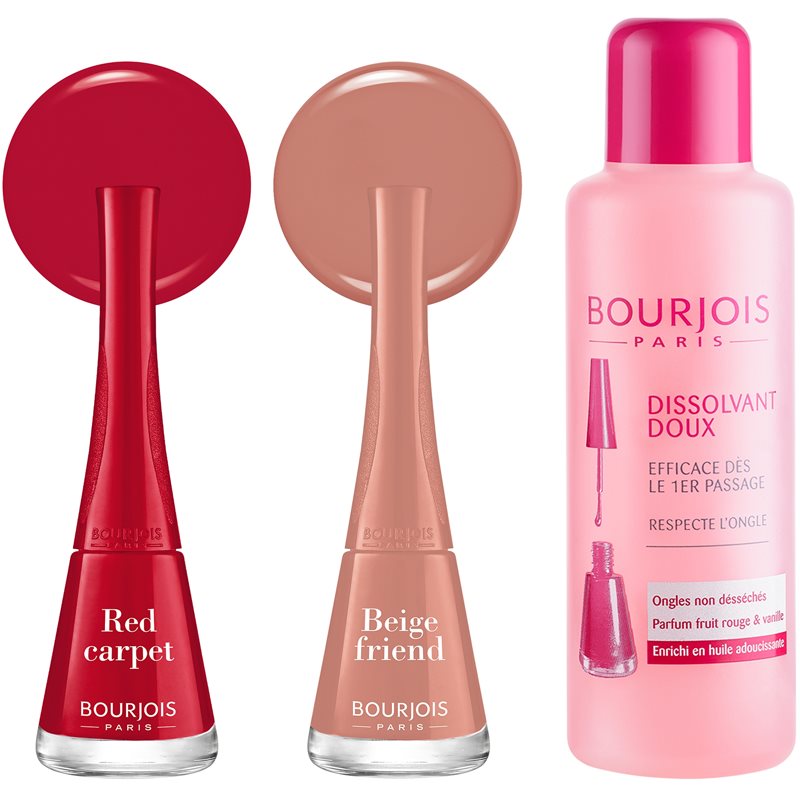 Bourjois 1 Seconde швидковисихаючий лак для нігтів відтінок 010 Red Carpet 9 мл