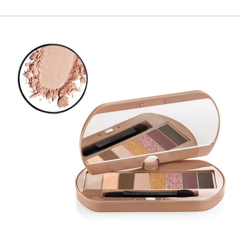 Bourjois Eye Catching палітра тіней для повік 8 кольорів відтінок Nude Palette 4,5 гр