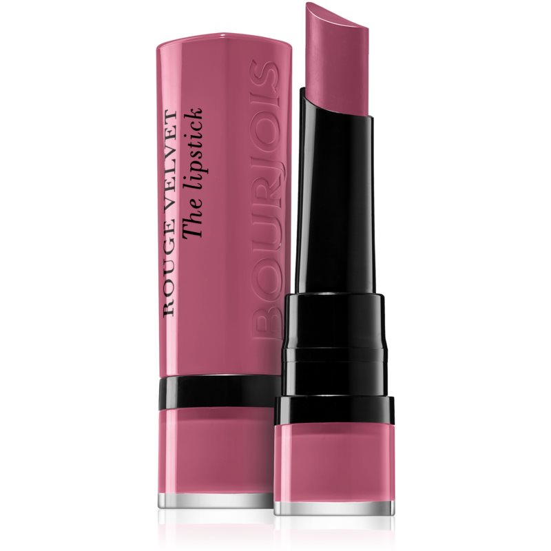 BOURJOIS Paris Rouge Velvet The Lipstick 2,4 g rúž pre ženy 19 Place Des Roses