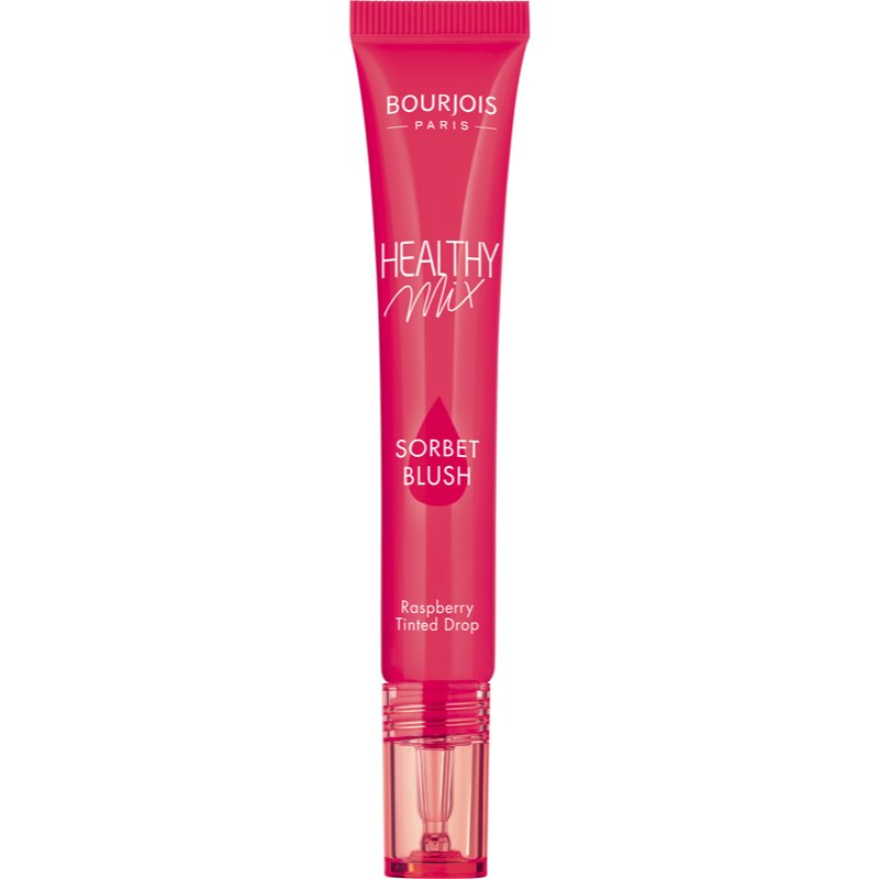 Bourjois Healthy Mix Sorbet Blush tekoče rdečilo in sijaj za ustnice za ženske odtenek 01 Raspberry 20 ml