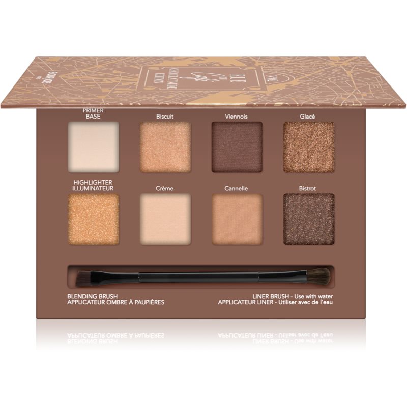 Bourjois Beau Regard paleta očních stínů se štětečkem 02 Chocolate Nude Edition 7.68 g