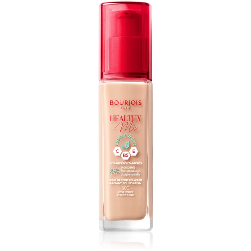 Bourjois Healthy Mix radiance moisturising foundation 24 h shade 50C Rose Ivory 30 ml
