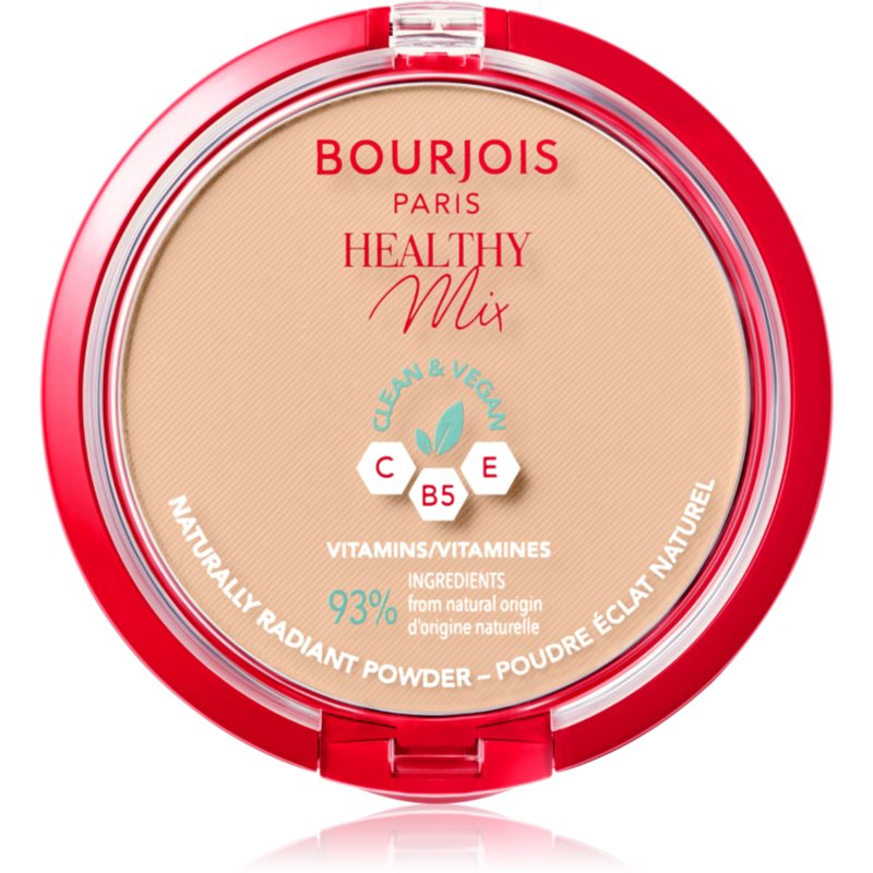 Bourjois Healthy Mix матуюча пудра для сяючого вигляду шкіри відтінок 04 Golden Beige 10 гр