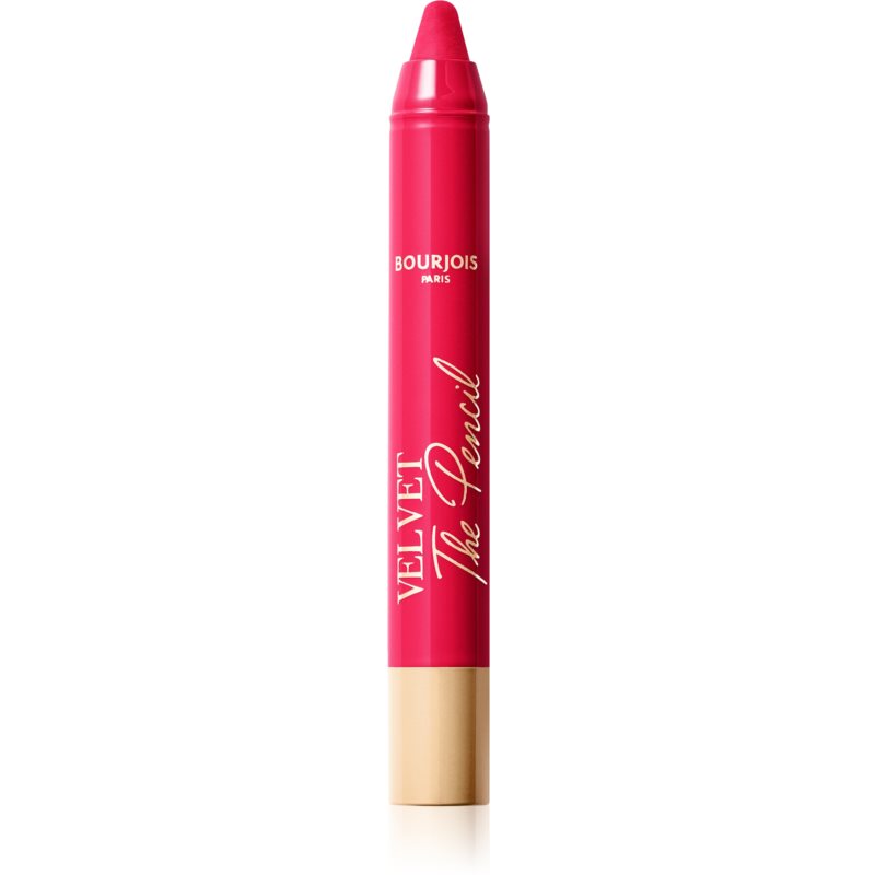 Bourjois Velvet The Pencil Stick Lipstick With Matt Effect Shade 06 Framboise Griffée 1,8 G