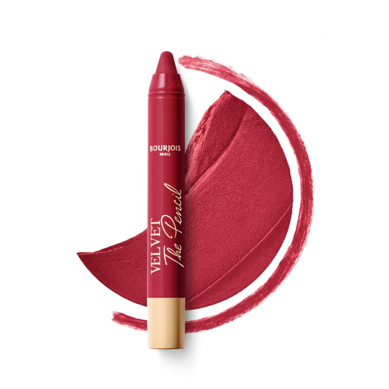 Bourjois Velvet The Pencil Stick Lipstick With Matt Effect Shade 08 Rouge Di'vin 1,8 G