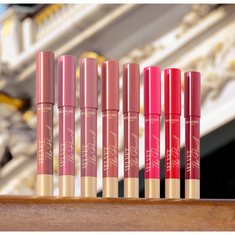 Bourjois Velvet The Pencil Stick Lipstick With Matt Effect Shade 08 Rouge Di'vin 1,8 G