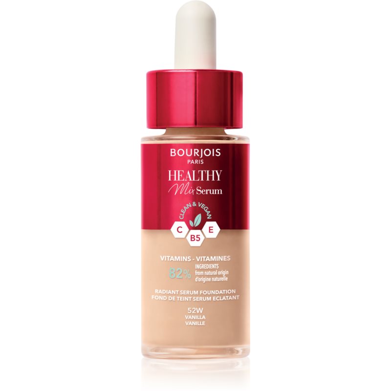Bourjois Healthy Mix lehký make-up pro přirozený vzhled odstín 52W Vanilla 30 ml