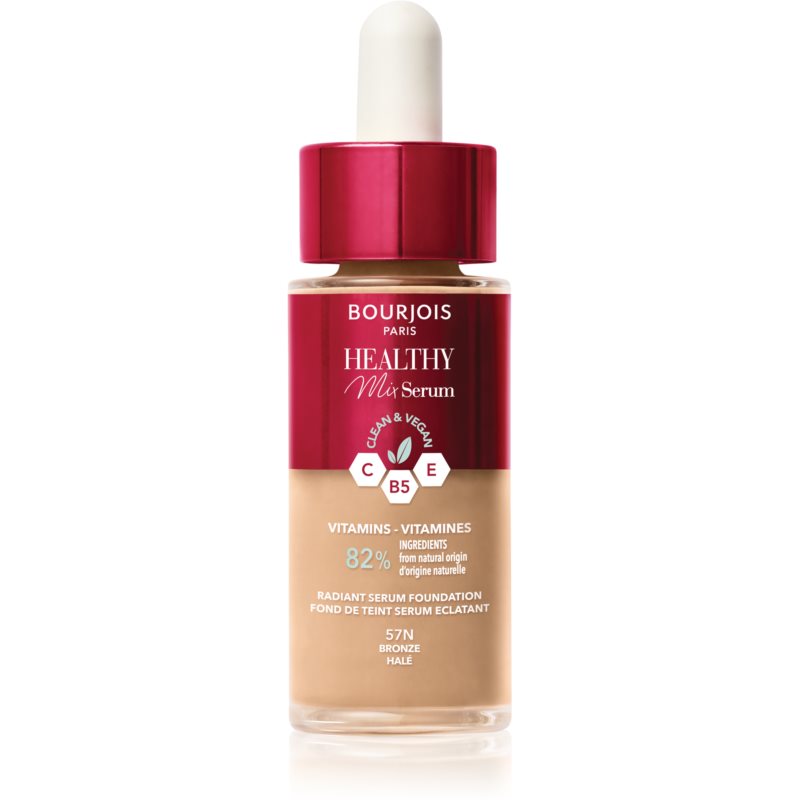 E-shop Bourjois Healthy Mix lehký make-up pro přirozený vzhled odstín 57N Bronze 30 ml