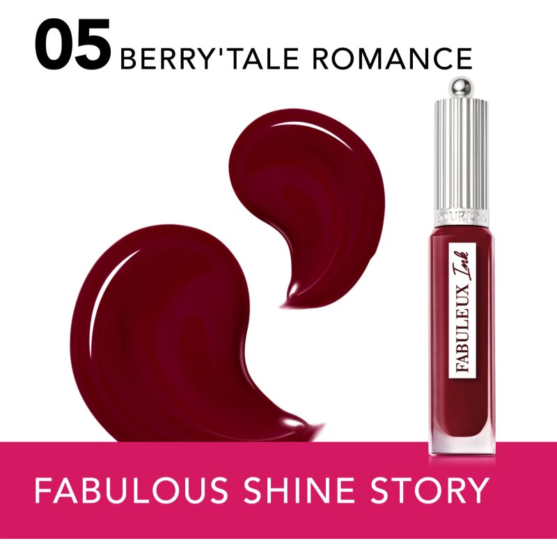 Thumbnail - Bourjois Fabuleux Ink flüssiger Lippenstift Farbton 05 Berry'tale Romance 3.5 ml