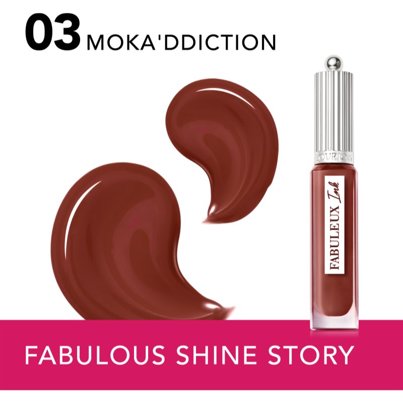 Bourjois Fabuleux Ink flüssiger Lippenstift Farbton 03 Moka'ddiction 3.5 ml