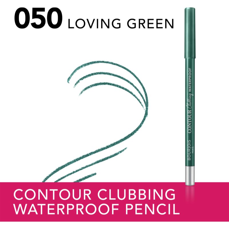 Bourjois Contour Clubbing wodoodporna kredka do oczu odcień 050 Loving Green 1,2 g