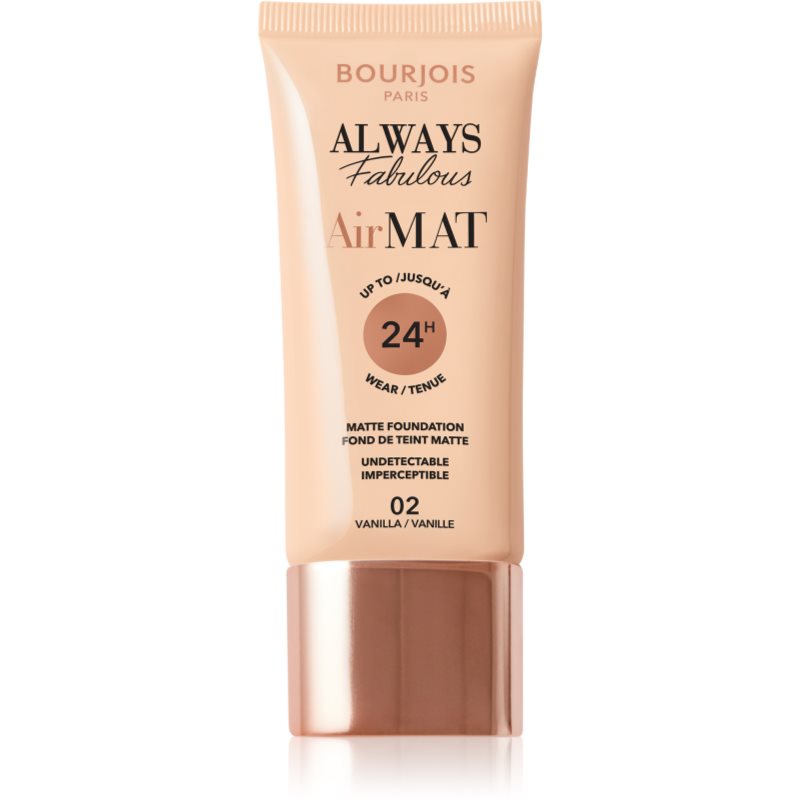 Bourjois Bourjois Air Mat ματ μεικ απ απόχρωση 02 Vanilla 30 ml