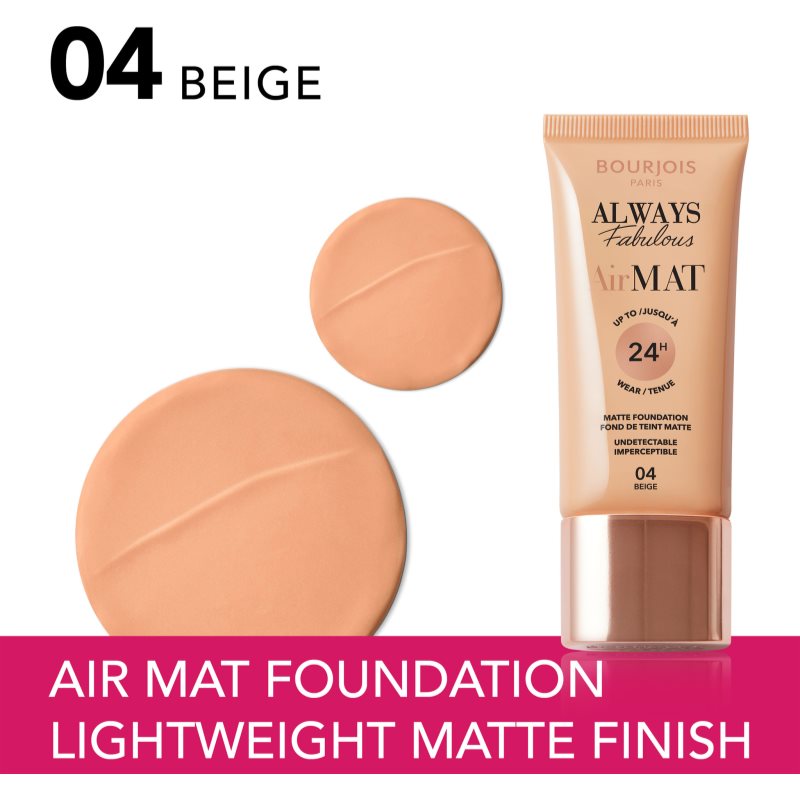 Bourjois Air Mat mattifying foundation shade 04 Beige 30 ml
