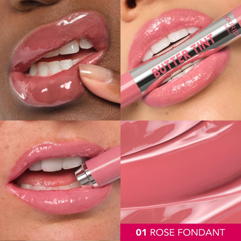Bourjois Butter Tint Lip Glaze tónující balzám na rty odstín 01 Rose Fondant 2 g (obrázek 3)