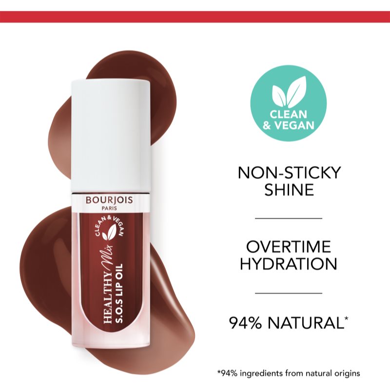 Bourjois Healthy Mix S.O.S Lip Oil olej na rty s hydratačním účinkem odstín 08 Chocolat Chaud 4.5 g (obrázek 5)