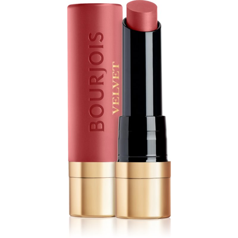 Bourjois Rouge Velvet The Lipstick dolgoobstojna šminka z mat učinkom odtenek 49 Maca Rose 2.4 g