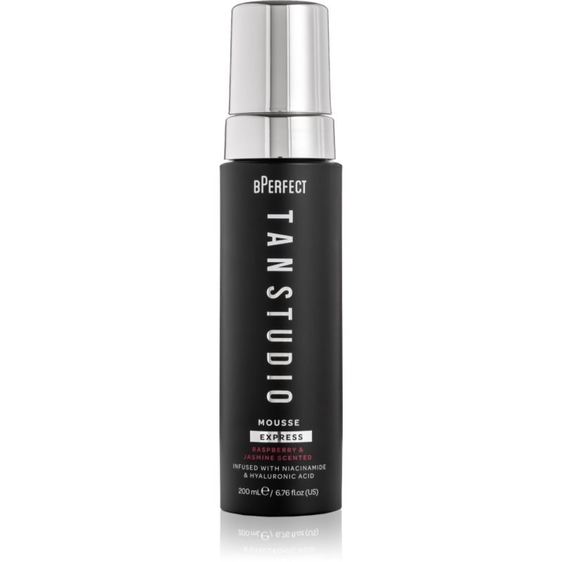 BPerfect Tan Studio Mousse Express self-tanning mousse with aroma Raspberry & Jasmine 200 ml