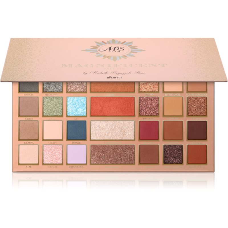 BPerfect Mrs Glam Magnificent Palette Lidschatten & Kontourpalette für Gesicht und Augen 48 g