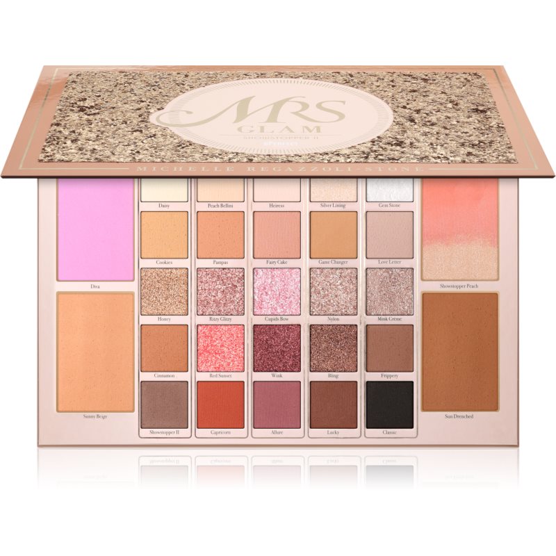 BPerfect Mrs Glam Showstopper II Palette multifunkční paleta na obličej a oči 1 ks