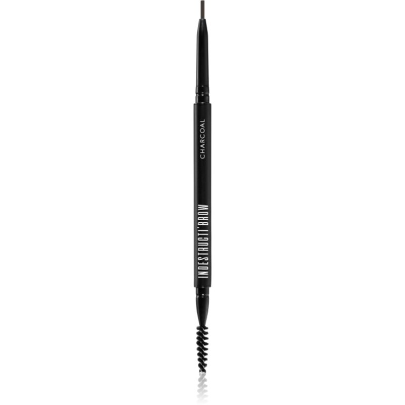 BPerfect IndestructiBrow Pencil стійкий олівець для брів зі щіточкою відтінок Charcoal 10 гр