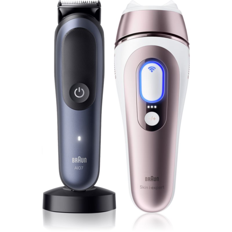 Braun Smart IPL Skin i·expert & All in One комплект за грижа за косата, брадата и тялото