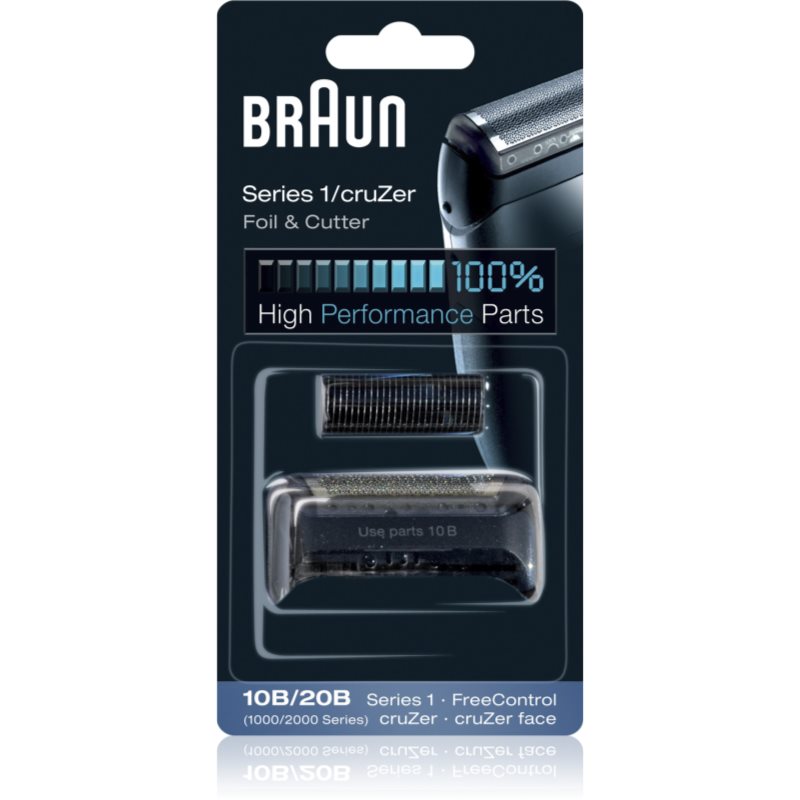 

Braun Series 1 10B/20B CombiPack CruZer Foil & Cutter касета: бриюча сітка та ріжучий блок