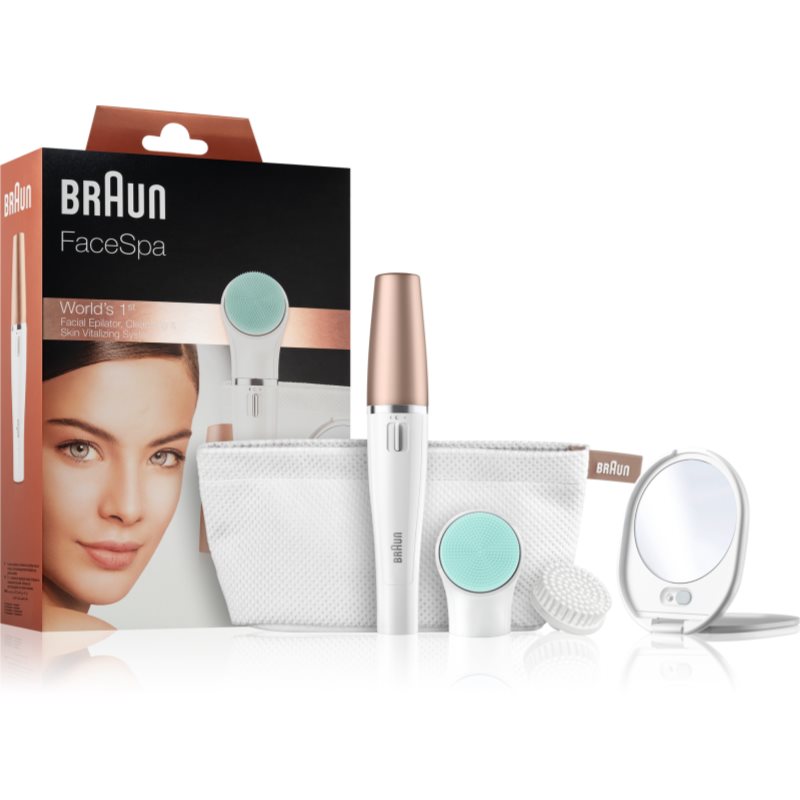 

Braun Face 851V Система 3 в 1 для видалення волосся на обличчі, очищення шкіри та тонізування