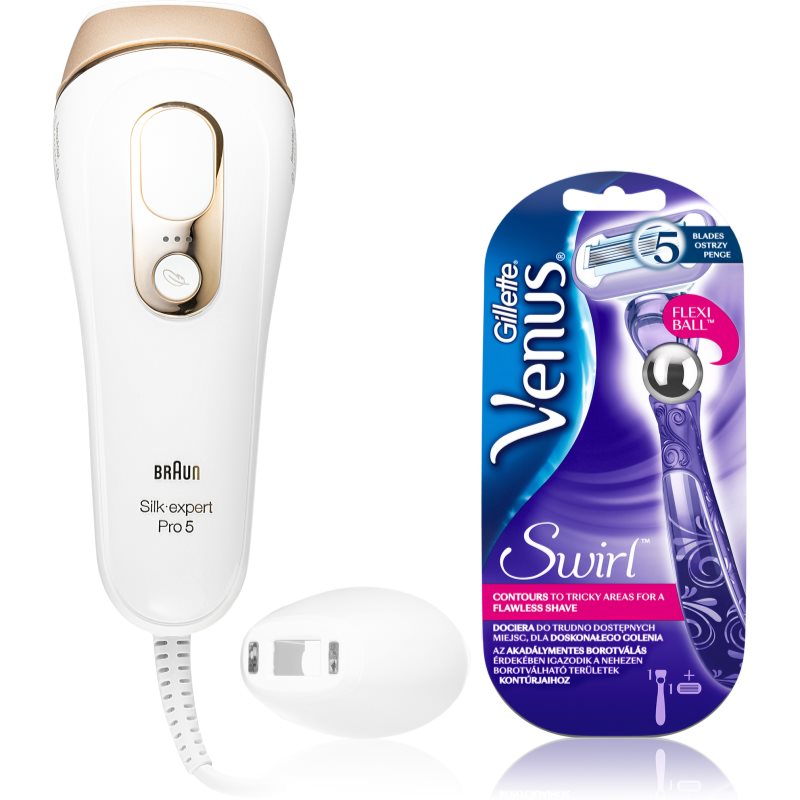 Braun Silk Expert Pro 5 PL5117 IPL epilátor na tělo, tvář, oblast bikin a podpaží + holicí strojek