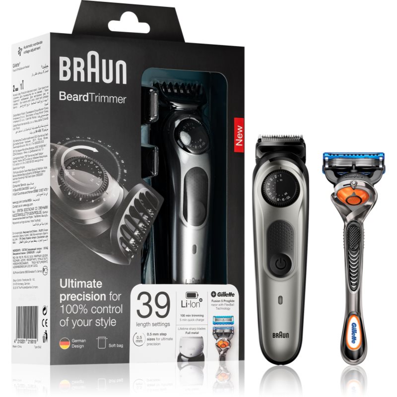 

Braun Beard Trimmer BT7020 машинка для стрижки волосся та вусів + футляр BT7020