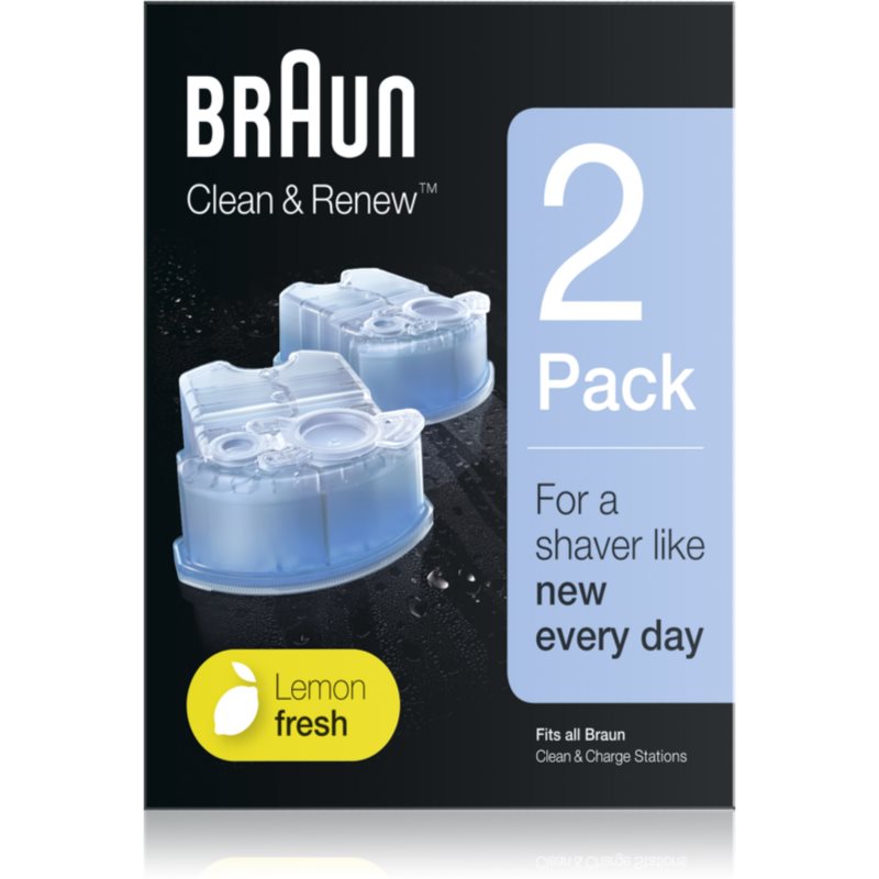 Braun Series Clean & Renew Cleansing Dock Cartridges Aroma Lemon Fresh 2 pc
