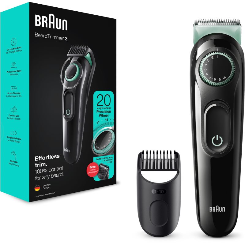 

Braun Beard Trimmer BT 3321 машинка для стрижки волосся та вусів для чоловіків