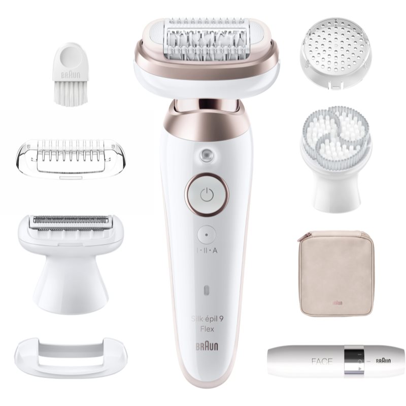 Braun Silk-épil 9 9360 Flex epilator s potpuno fleksibilnom glavom na noge, tijelo i pazuhe 1 kom