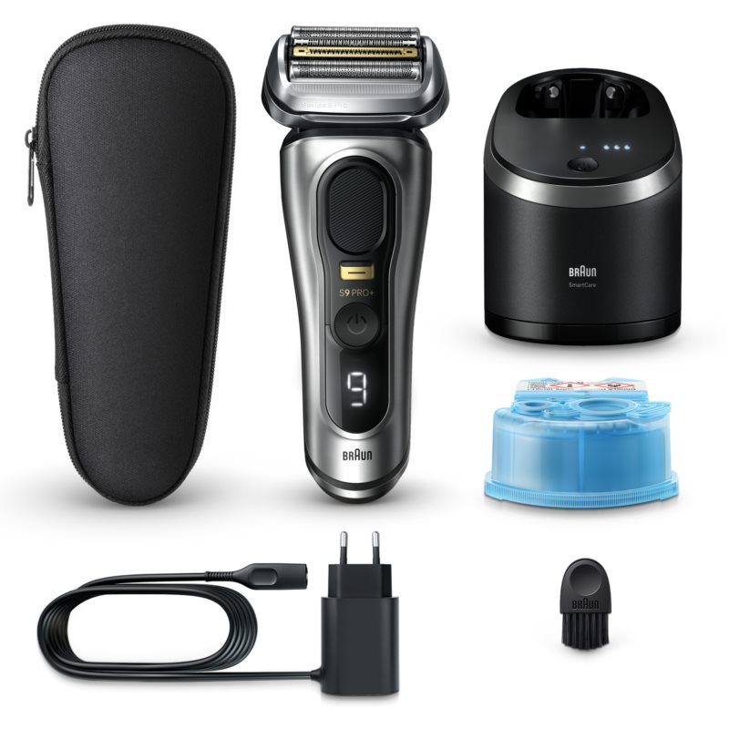 Braun Series 9 PRO+ 9567cc electric shaver with a cleaning and charging station Silver 1 pc
