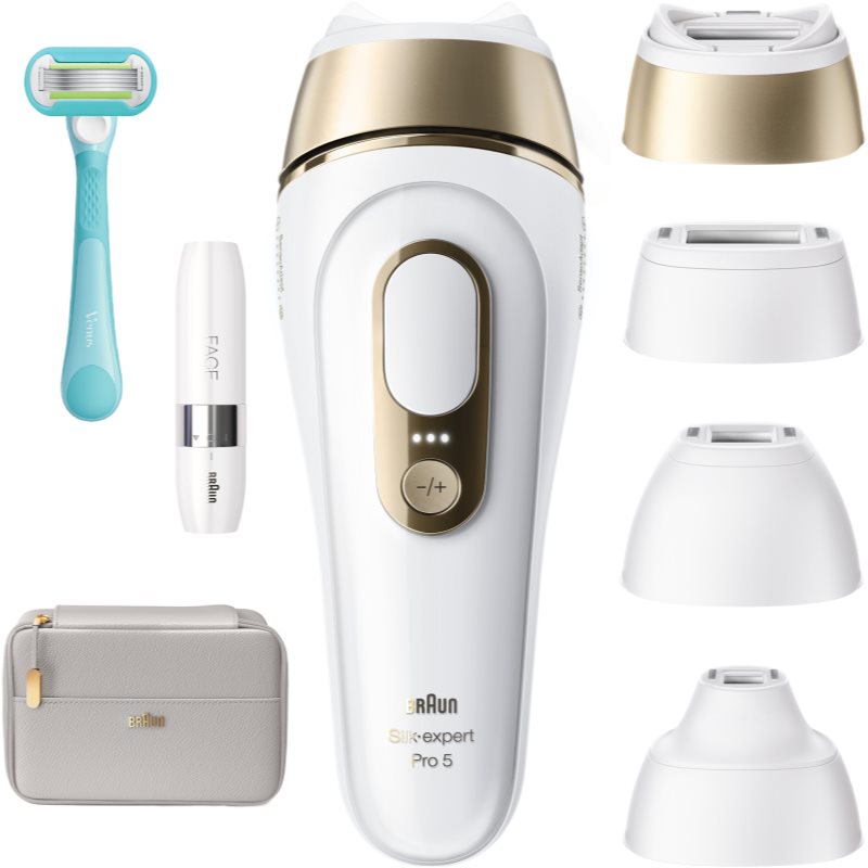 Braun IPL Silk·expert Pro 5 PL5412 intelligenter IPL-Haarentferner für Körper, Gesicht, Bikini- und Achselbereich 1 St.