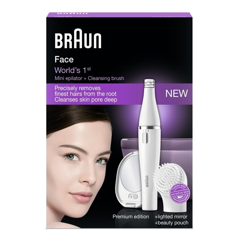 Braun Face SE800 Epilator With Cleansing Brush For The Face