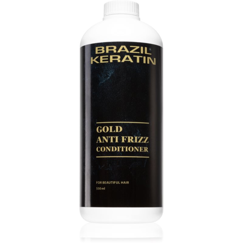 Brazil Keratin Gold Anti Frizz Conditioner regenerační kondicionér pro nepoddajné a krepatějící se vlasy 550 ml