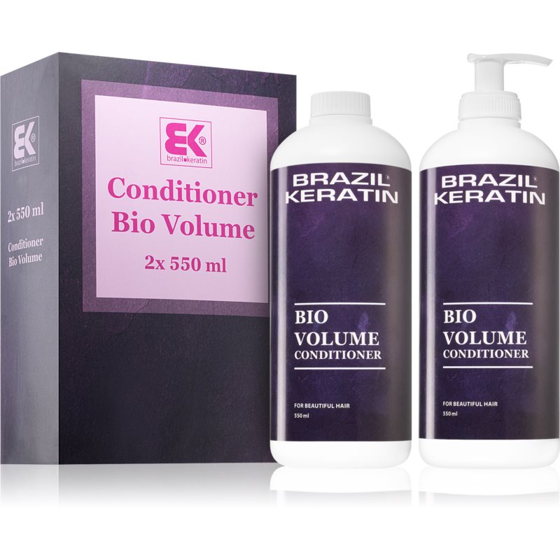 Brazil Keratin Bio Volume apimties suteikiantis kondicionierius (ploniems, apimties stokojantiems plaukams)