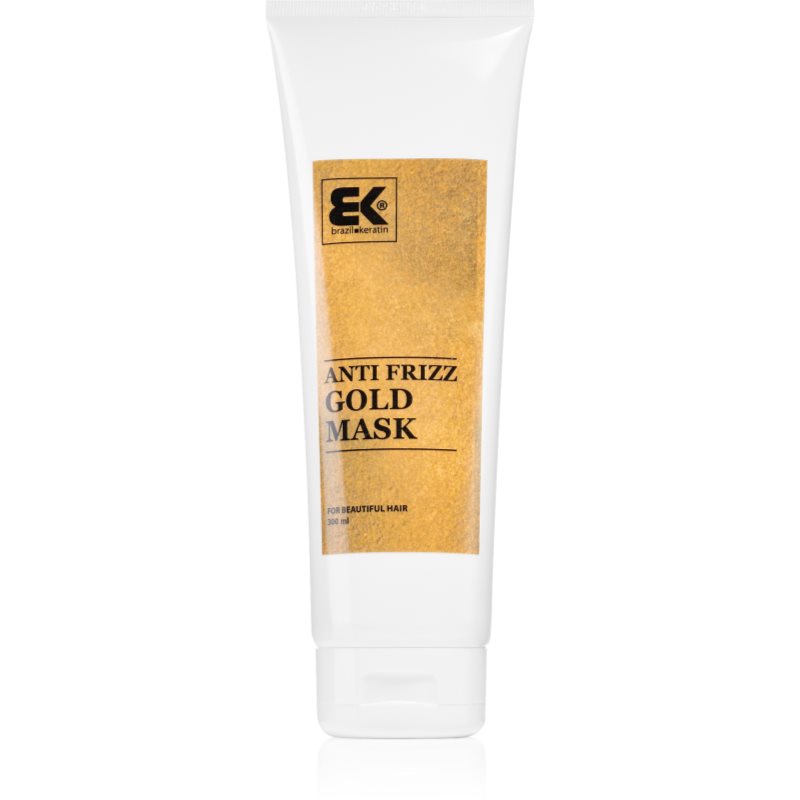 Brazil Keratin Gold Anti Frizz Mask maschera rigenerante alla keratina per capelli rovinati 300 ml