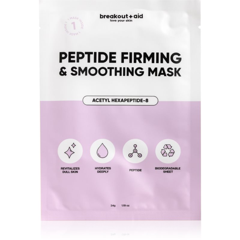 breakout + aid Peptide Firming & Smoothing Mask Zellschicht-Maske mit Peptiden 34 g