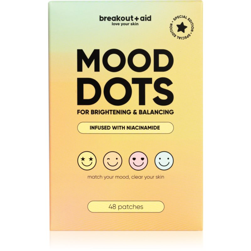 breakout + aid MOOD DOTS náplasti na problematickou pleť proti akné 48 ks