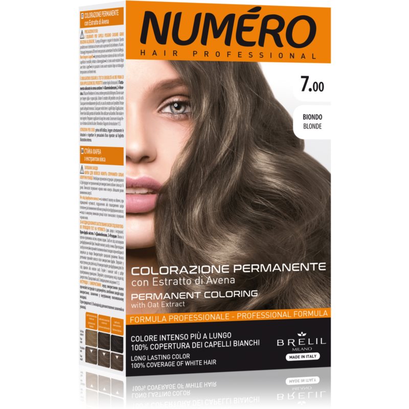Brelil Numéro Permanent Coloring plaukų dažai atspalvis 7.00 Blonde 125 ml