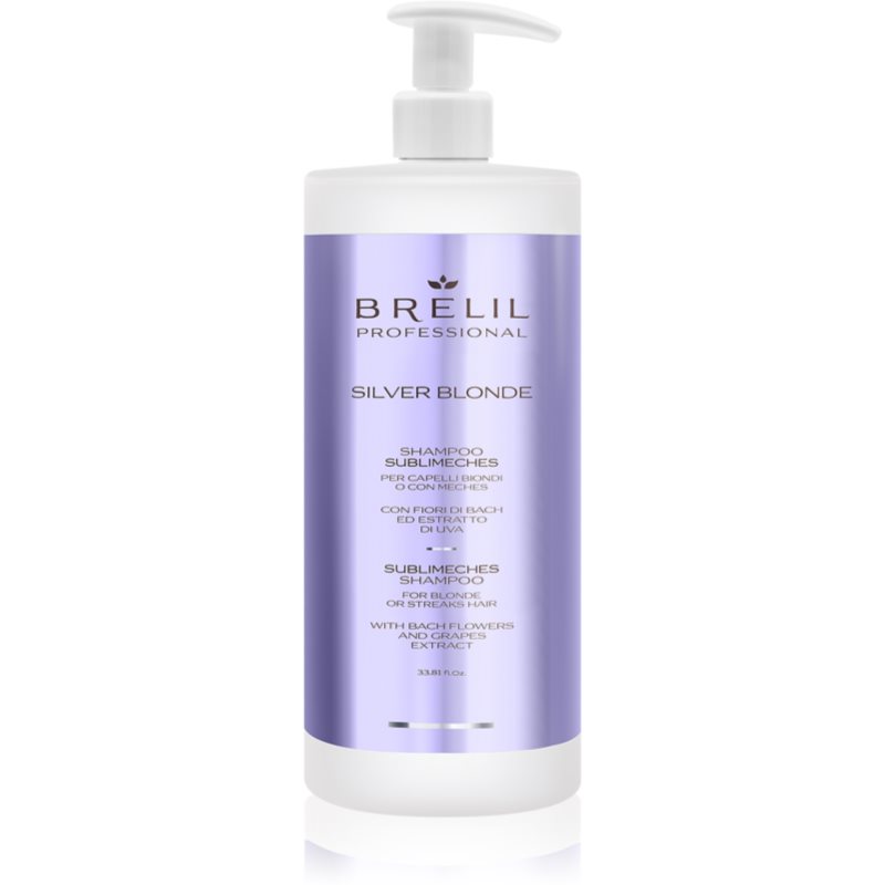 Brelil Professional Silver Blonde Sublimeches Shampoo shampoo for neutralising brassy tones for blon