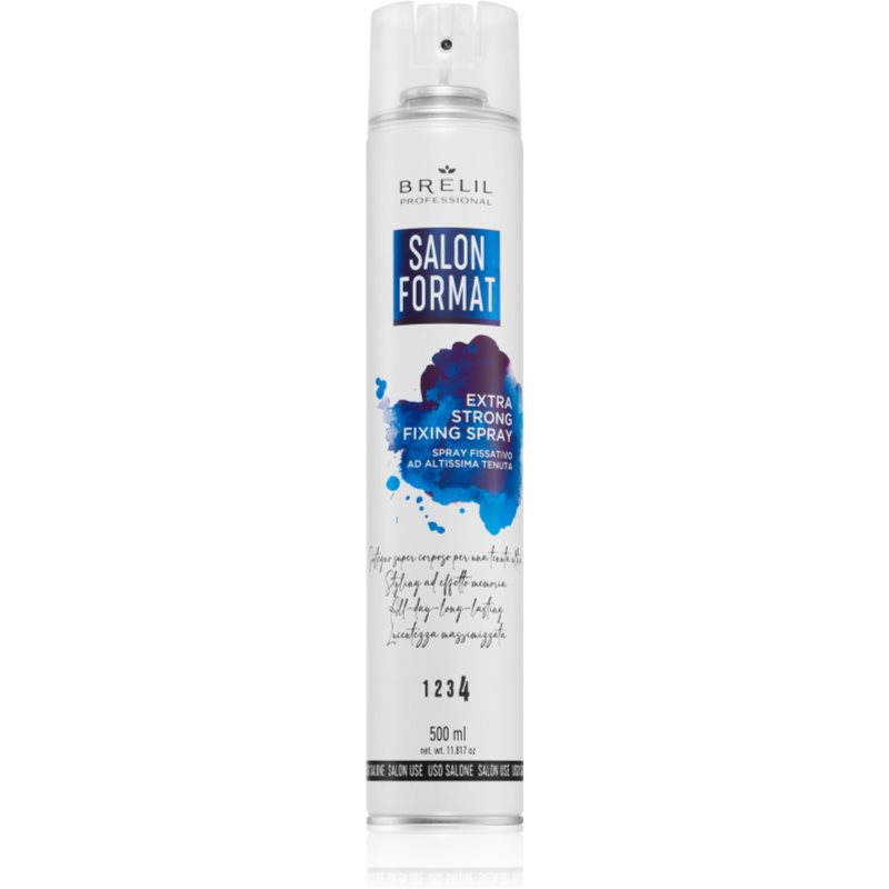 Brelil Numéro Salon Format Strong Fixing Spray лак для волосся екстра сильної фіксації 500 мл
