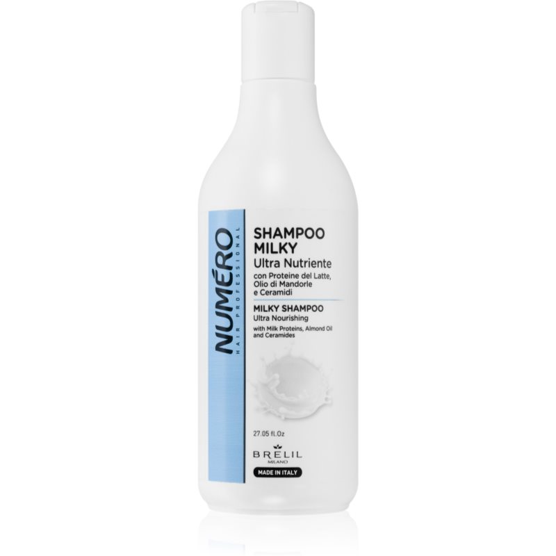 Brelil Numéro Milky Ultra Nutriente Shampoo поживний шампунь для всіх типів волосся 800 мл