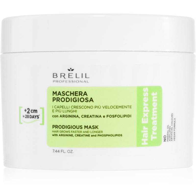 Brelil Professional Hair Express Prodigious Mask maszk a haj növekedéséért és megerősítéséért a hajtövektől kezdve 220 ml